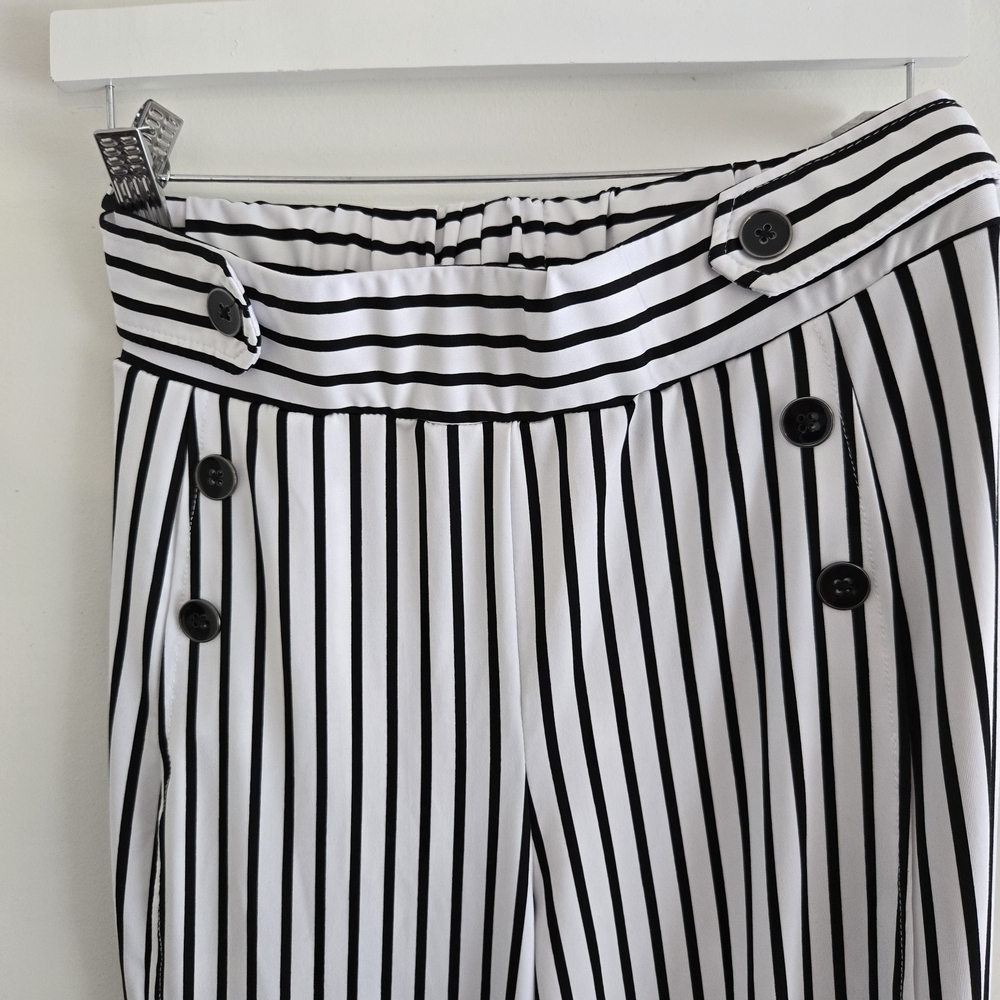 Robert Louis Monochrome Striped Pants - Picture 3 of 8